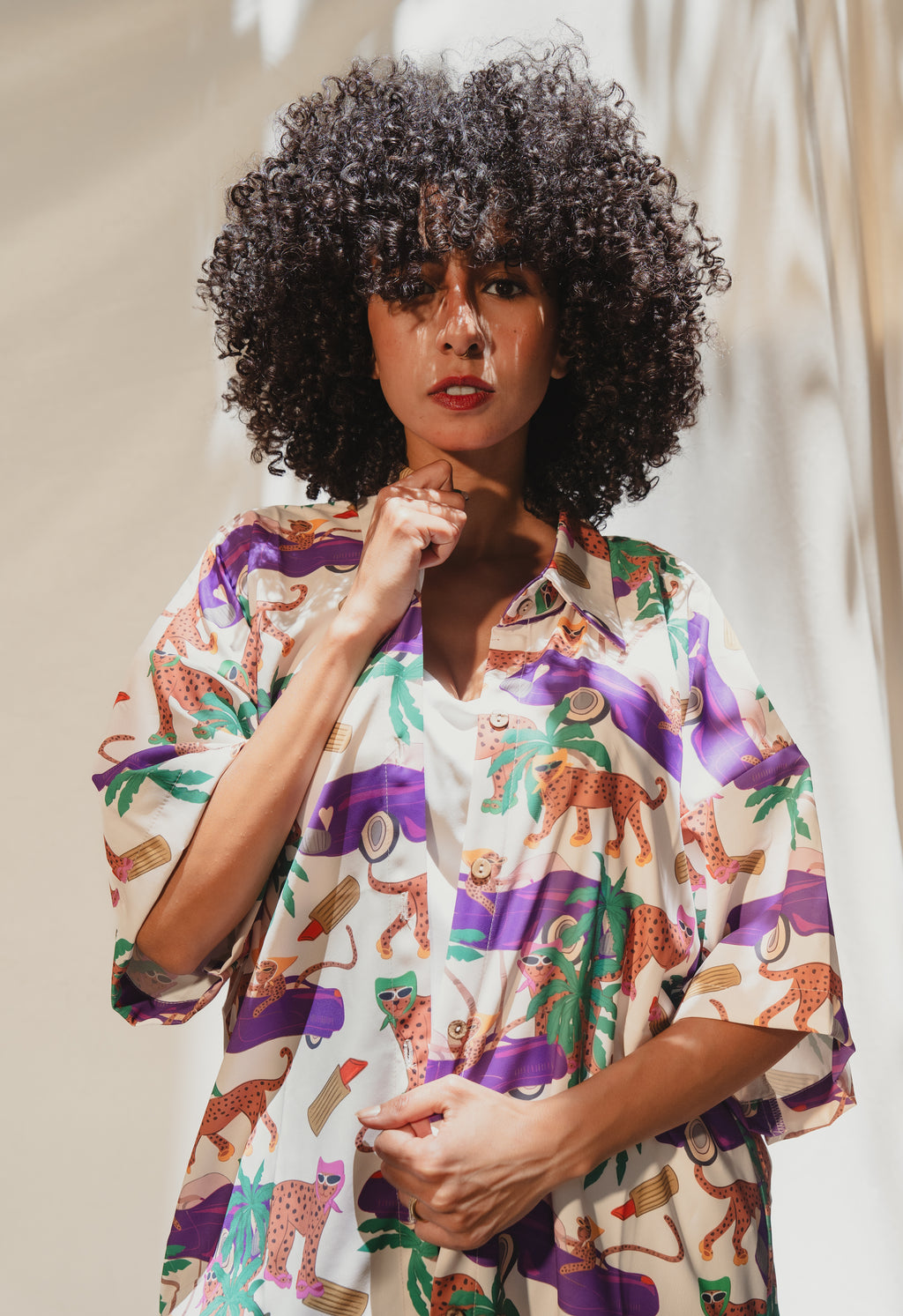 Boulevard Leopard Oversized Shirt