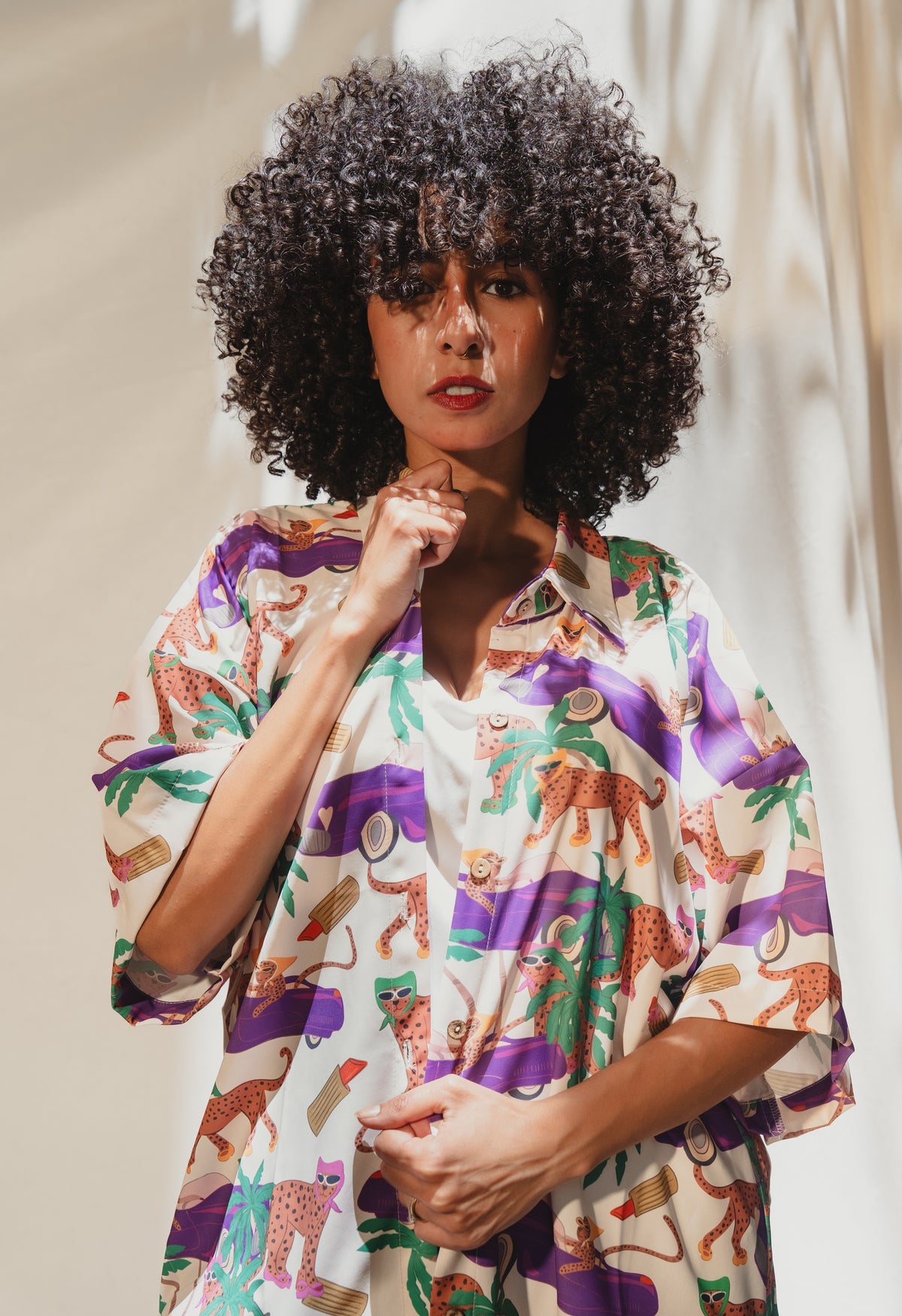 Boulevard Leopard Oversized Shirt