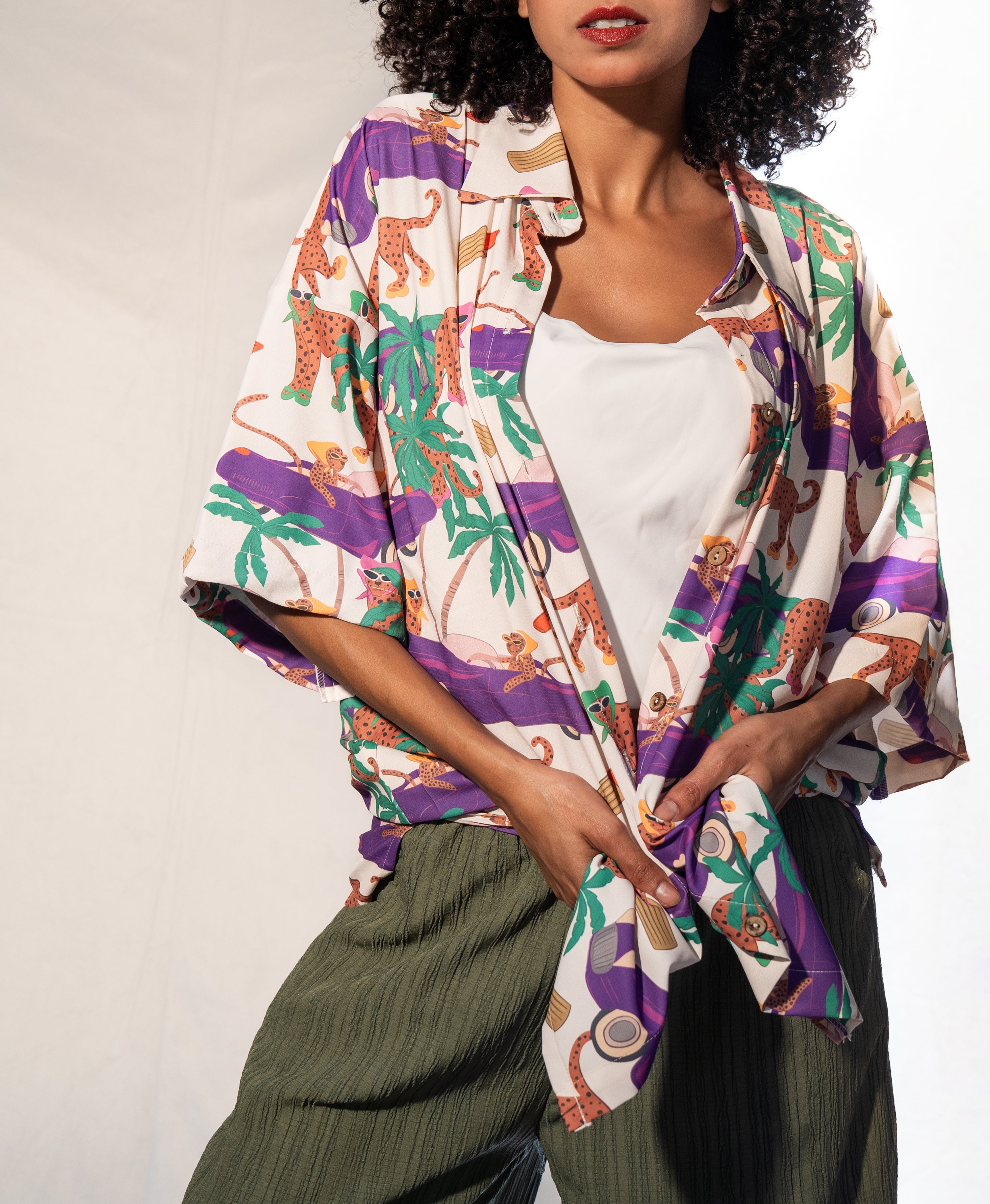 Boulevard Leopard Oversized Shirt