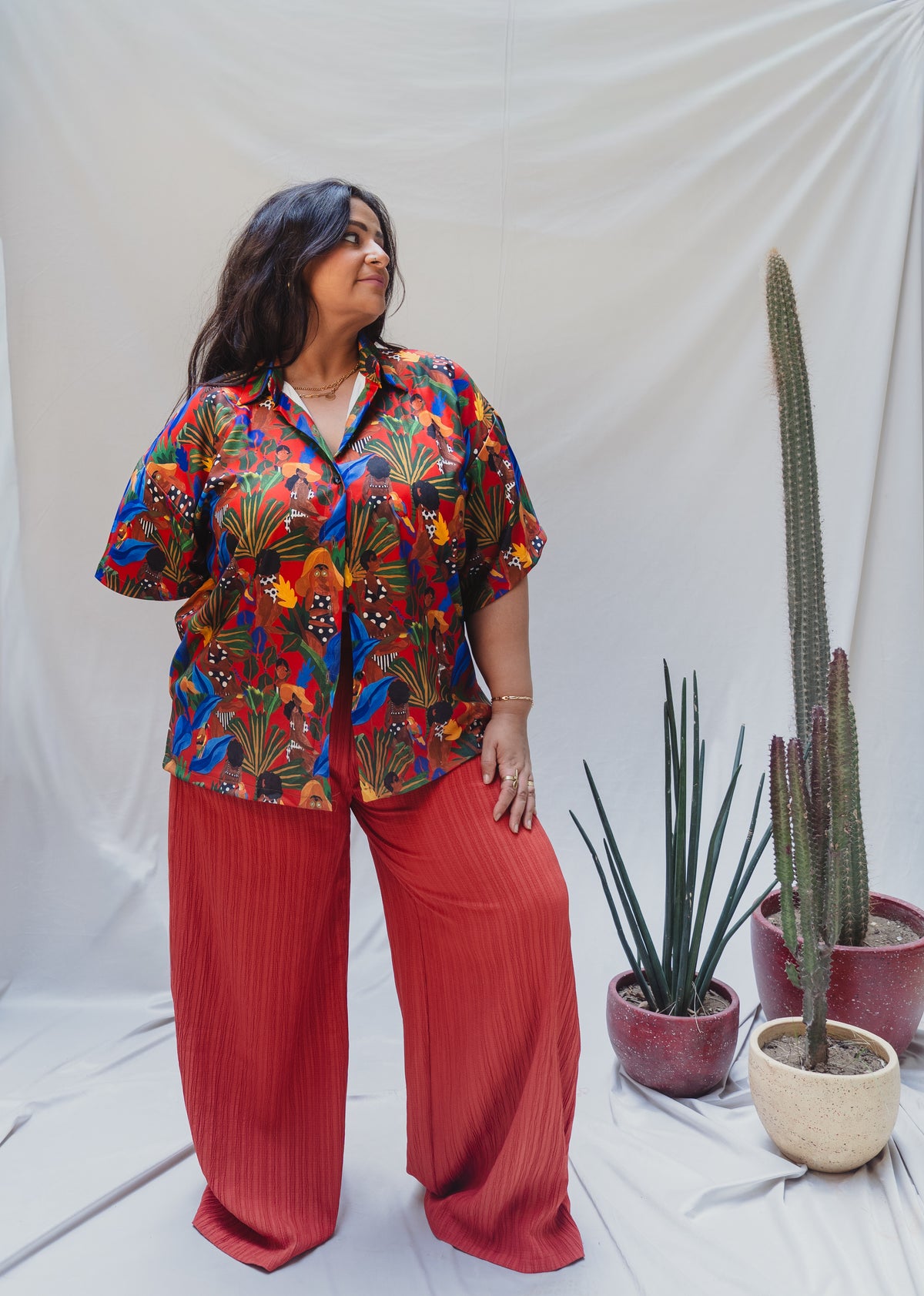 Burnt Rust Wide Leg Pant