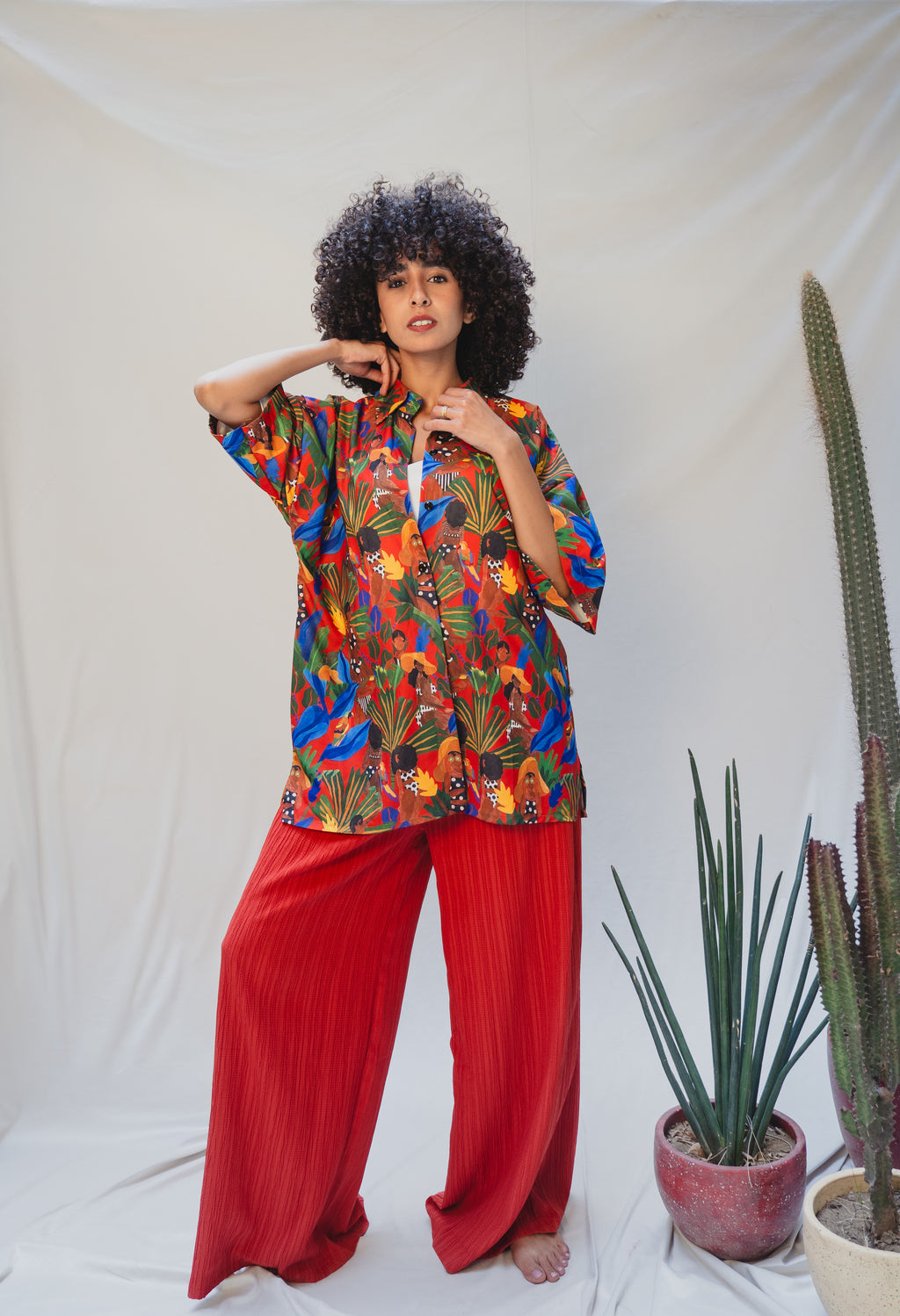 Burnt Rust Wide Leg Pant