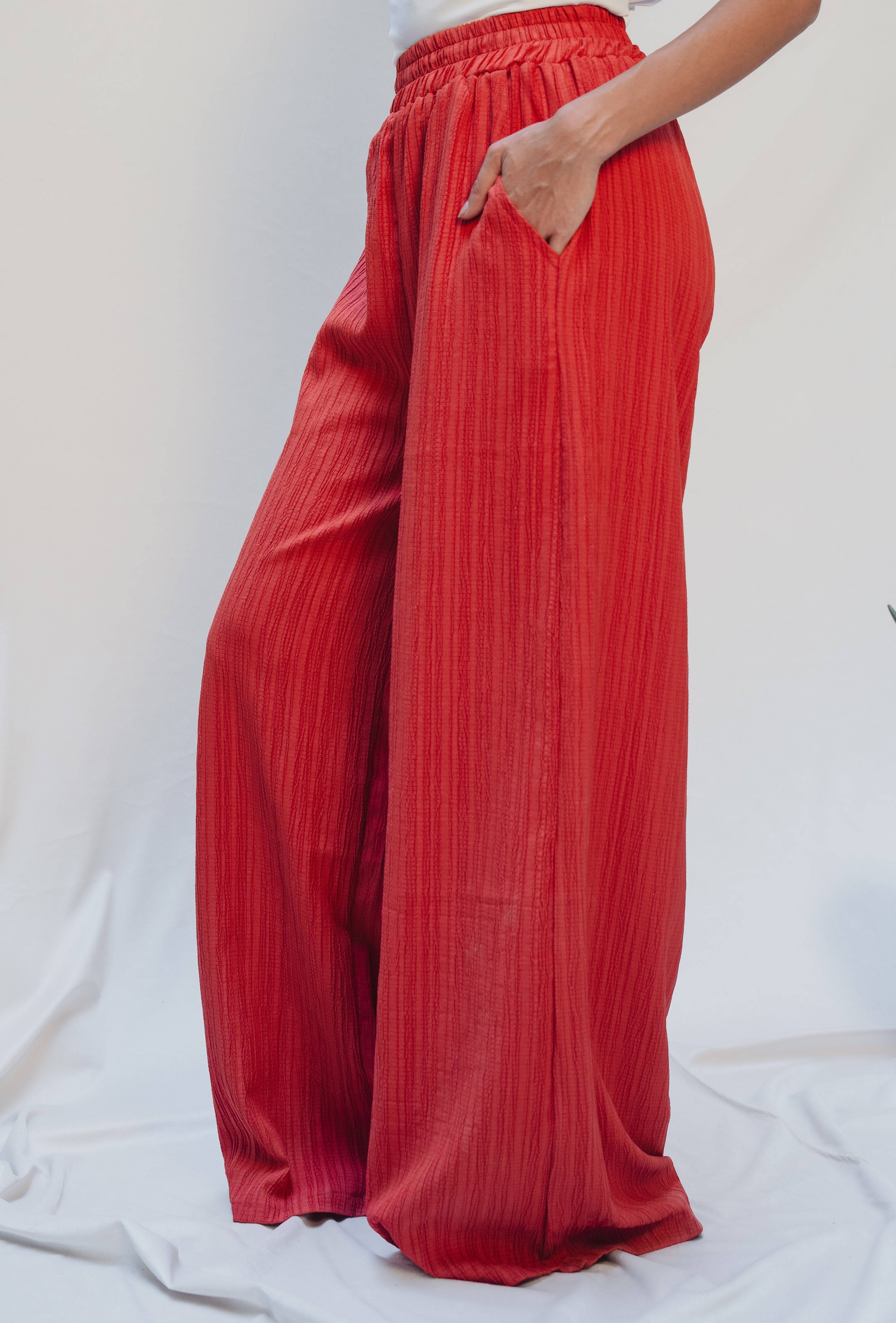 Burnt Rust Wide Leg Pant