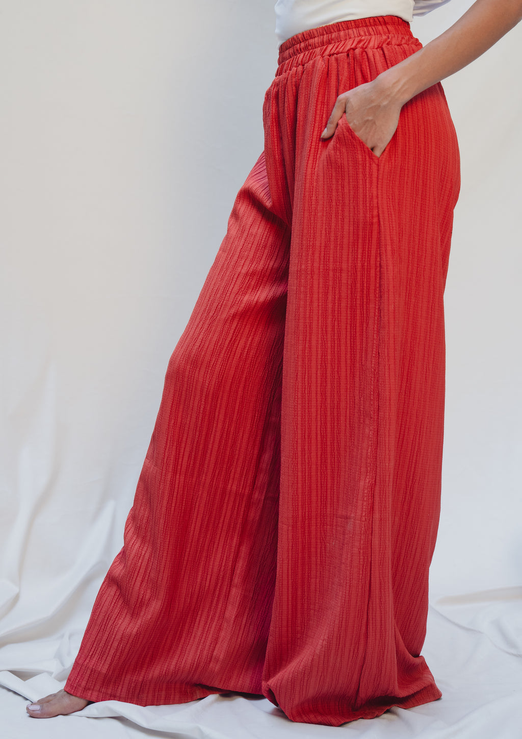 Burnt Rust Wide Leg Pant