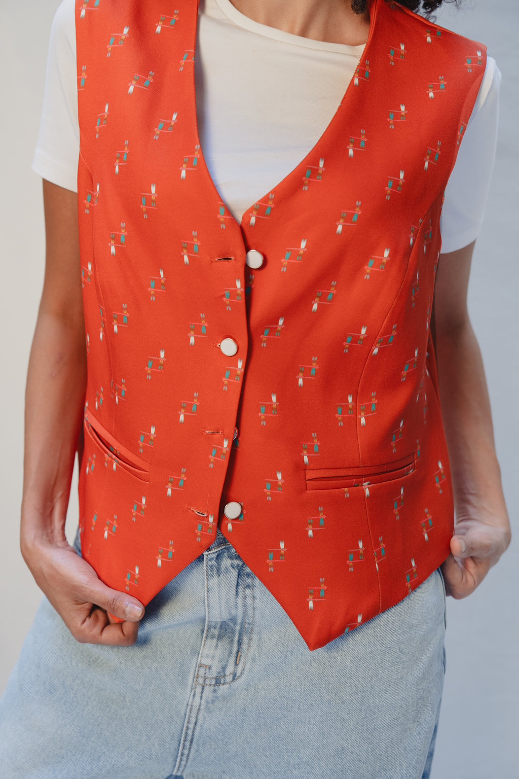 Terracotta Ethnic Vest