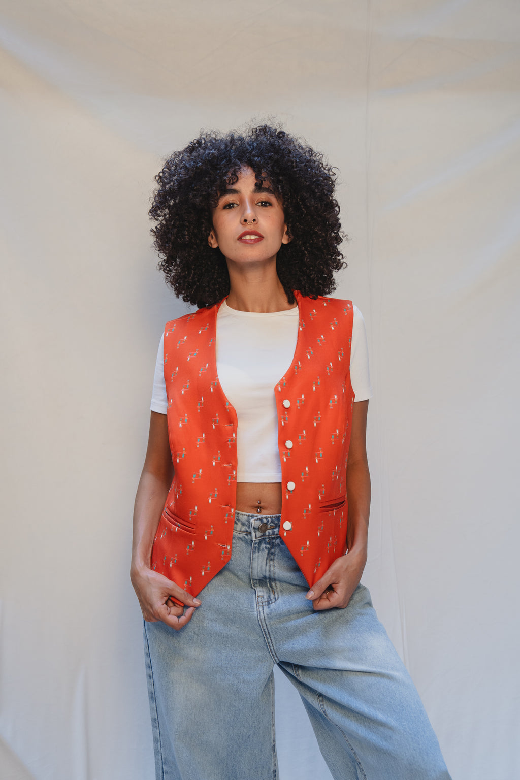 Terracotta Ethnic Vest
