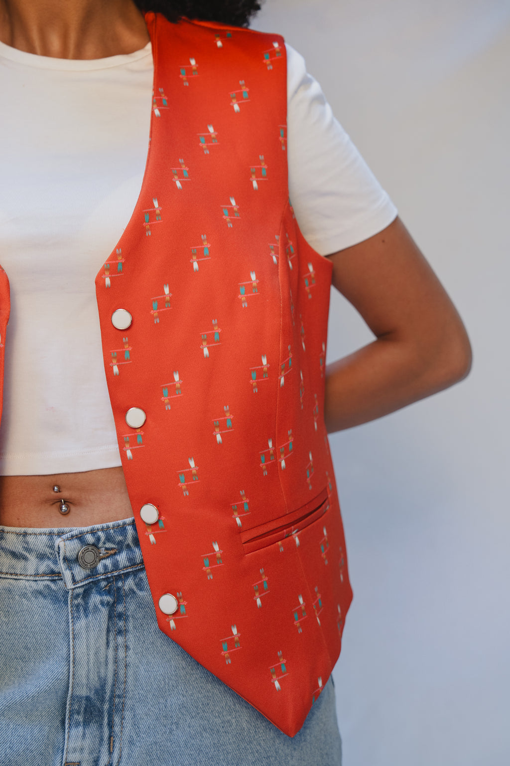 Terracotta Ethnic Vest