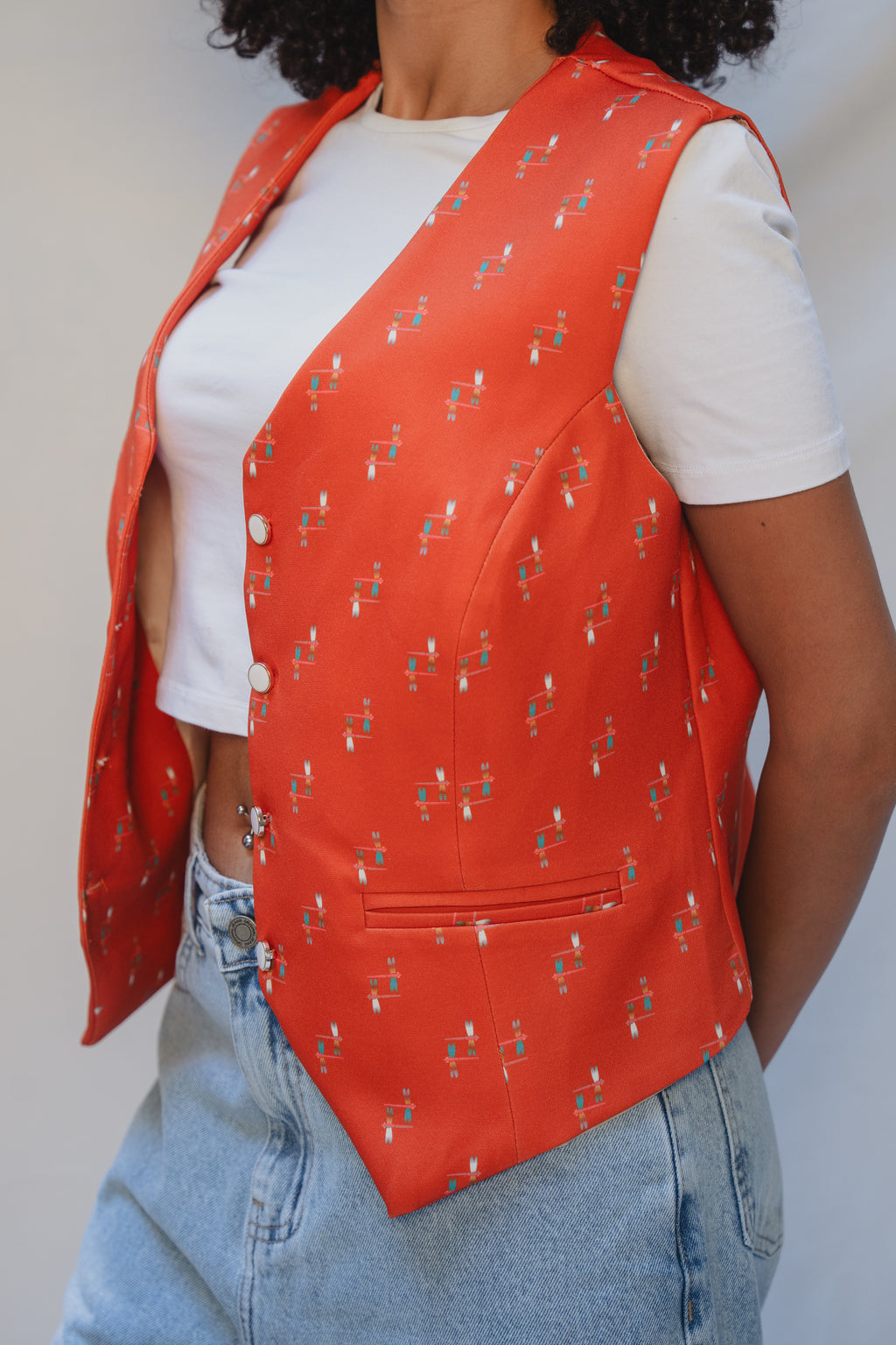 Terracotta Ethnic Vest