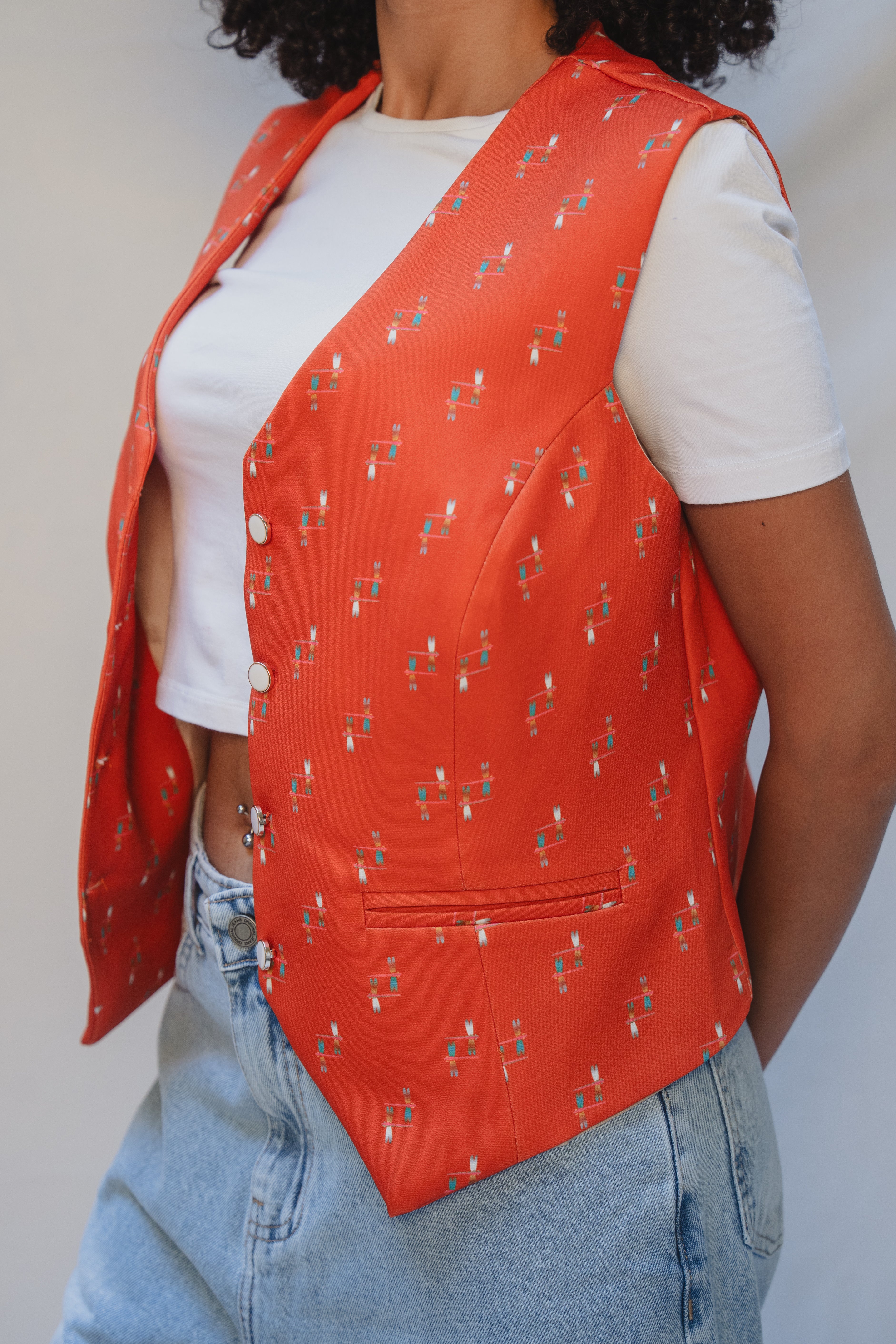 Terracotta Ethnic Vest