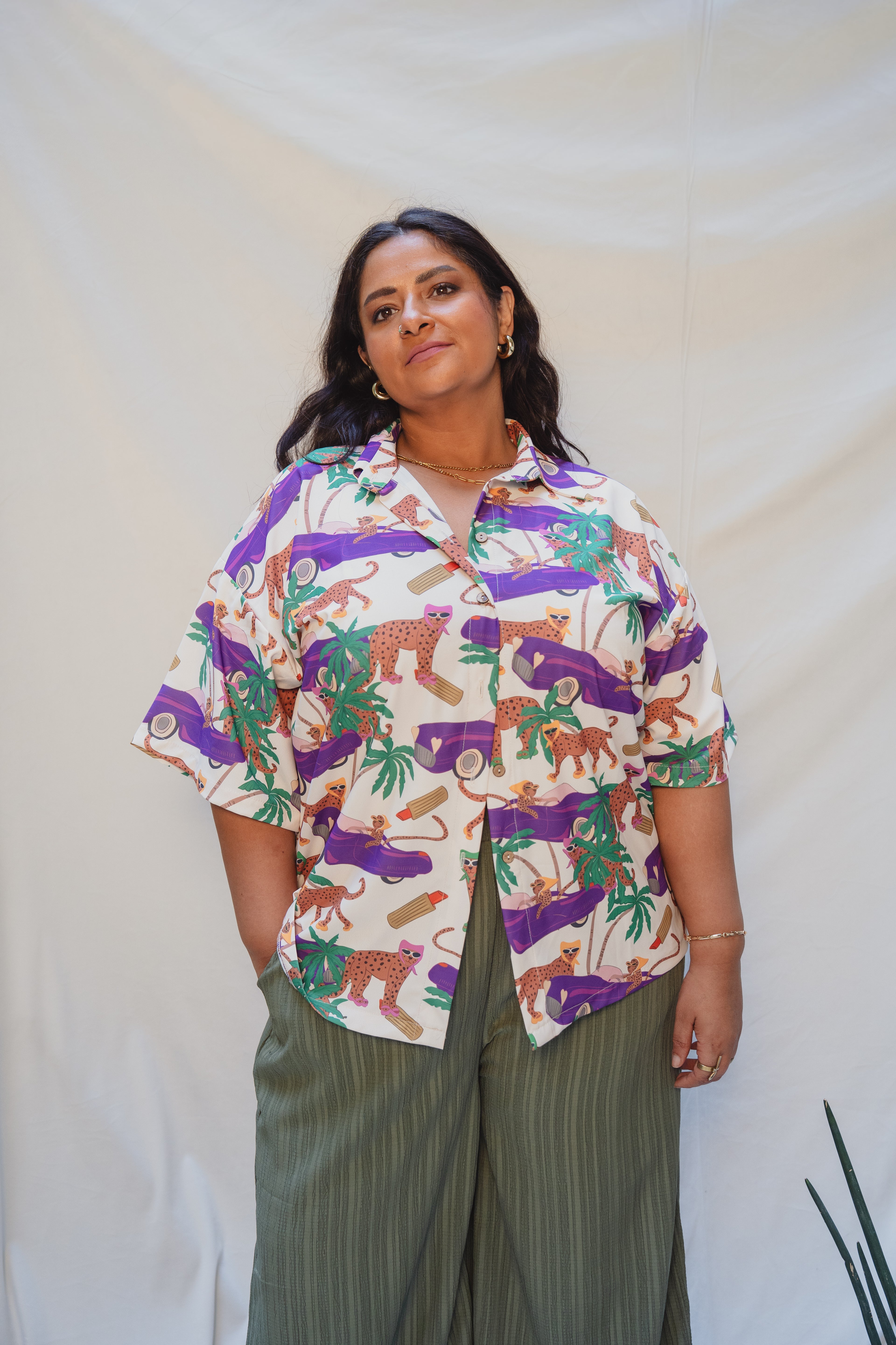 Boulevard Leopard Oversized Shirt