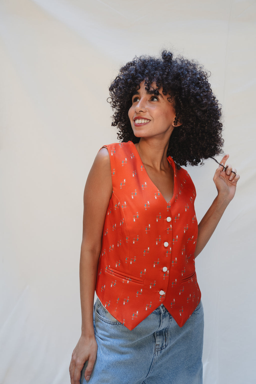 Terracotta Ethnic Vest