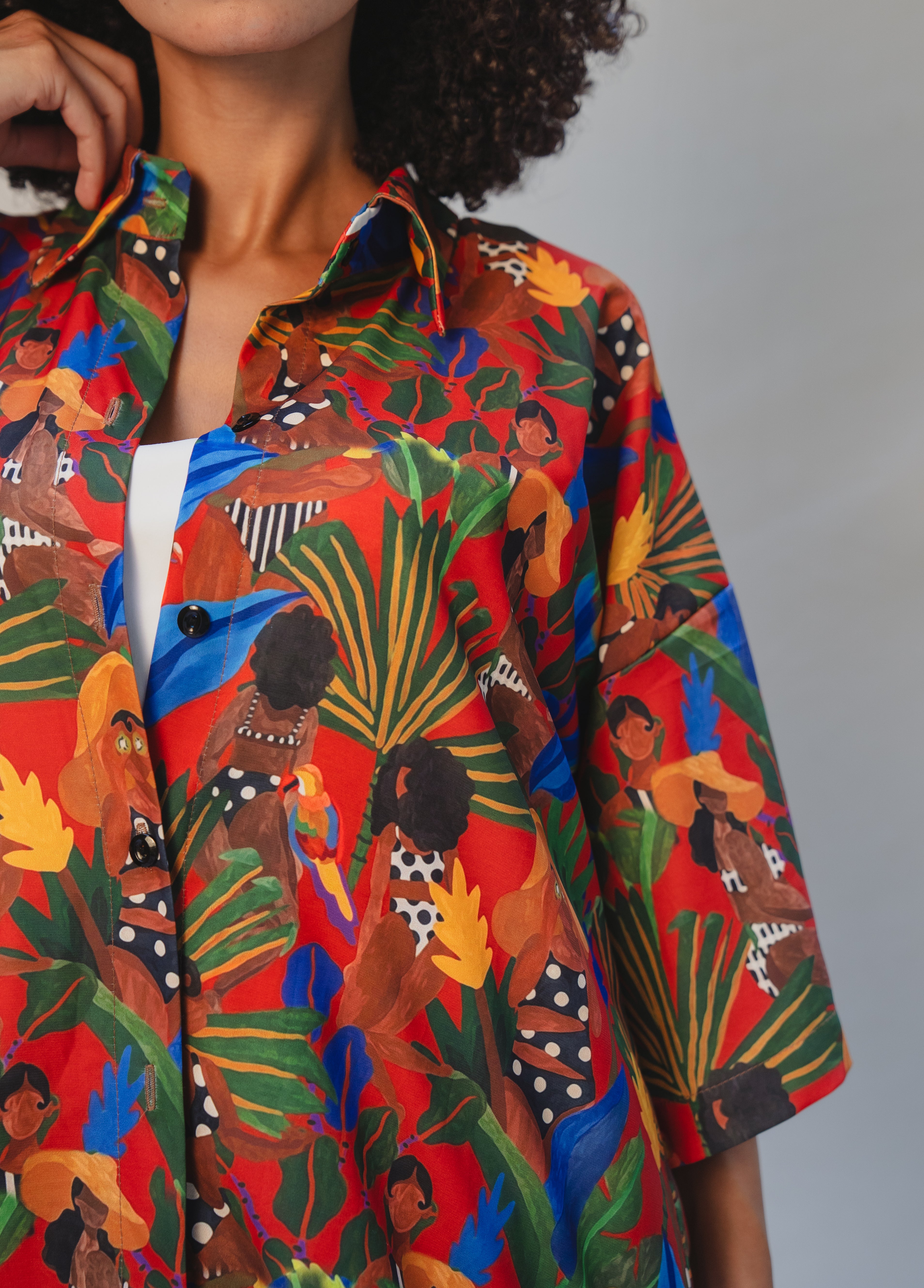 Tropical Chia Oversized Shirt