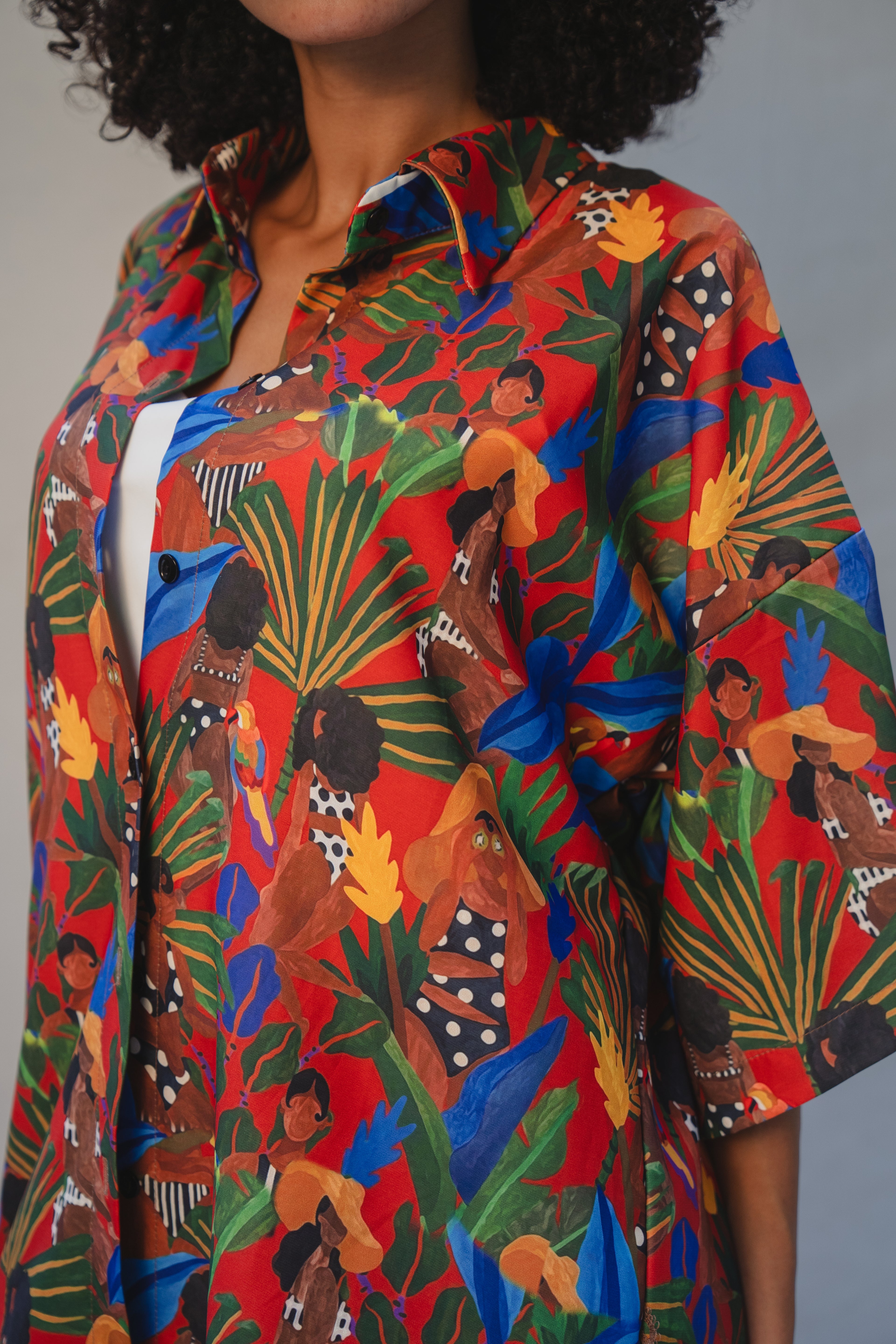 Tropical Chia Oversized Shirt