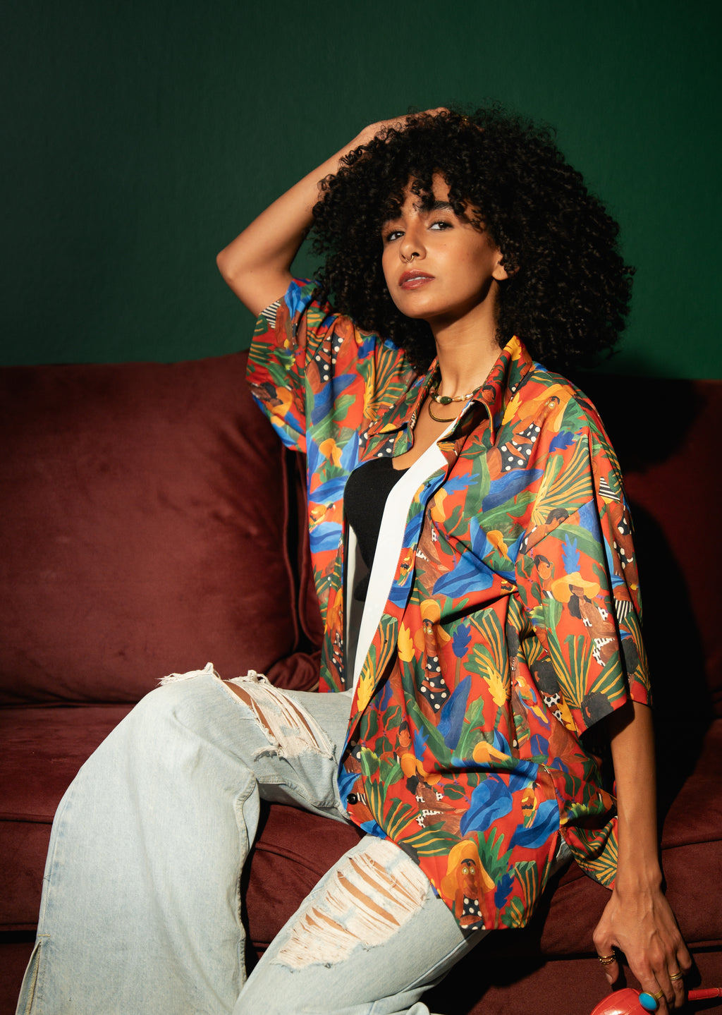 Tropical Chia Oversized Shirt