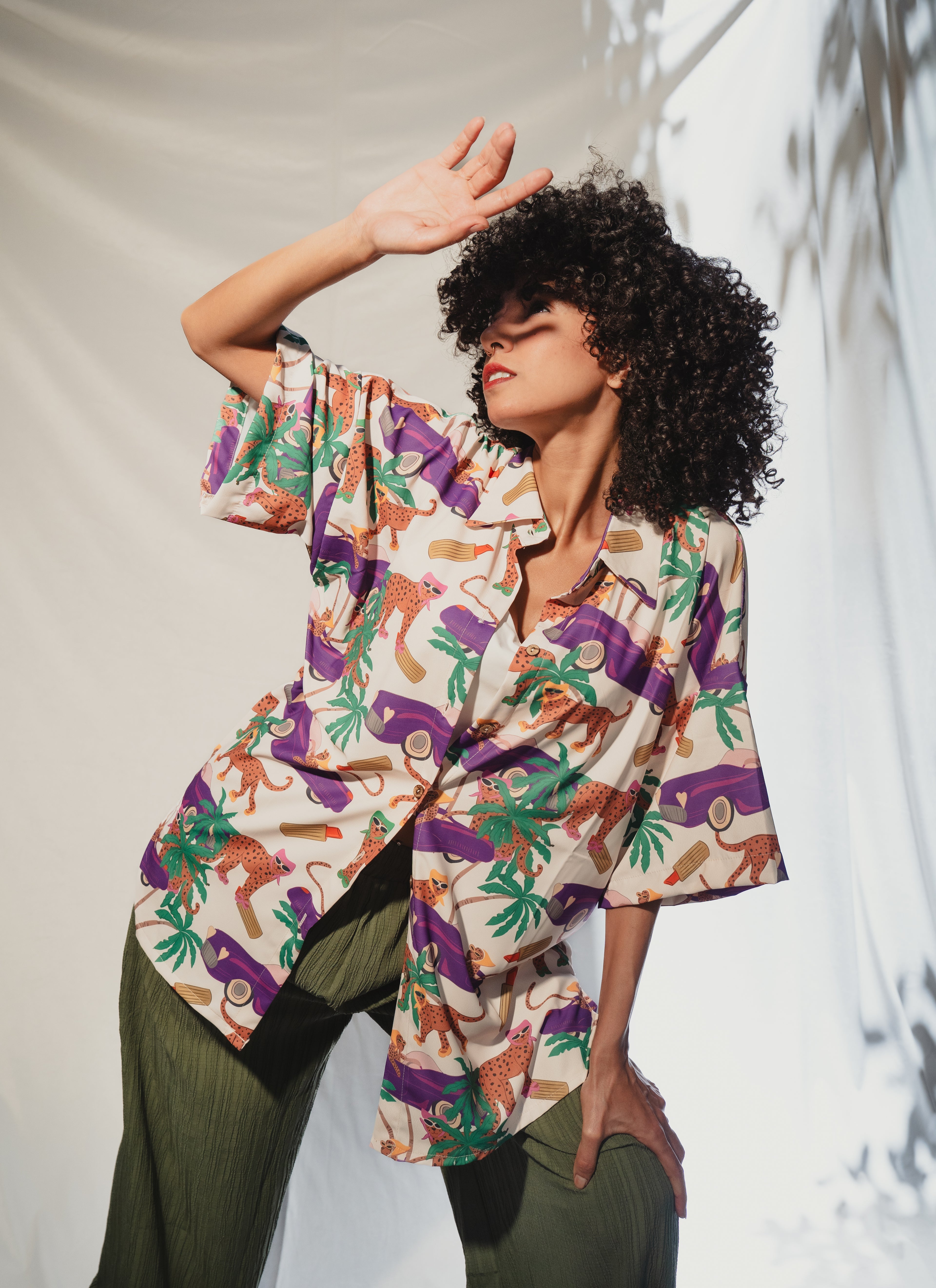 Boulevard Leopard Oversized Shirt