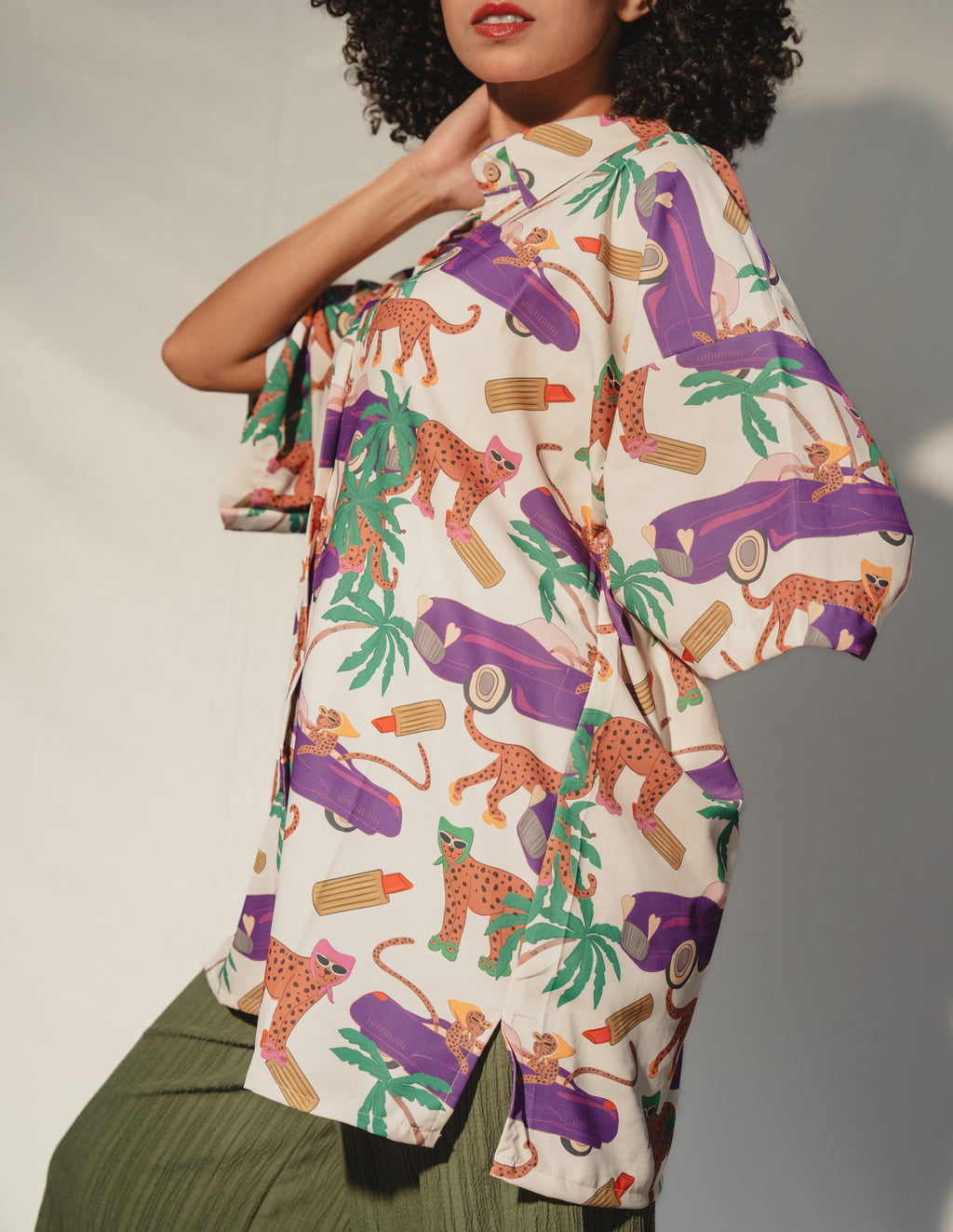 Boulevard Leopard Oversized Shirt
