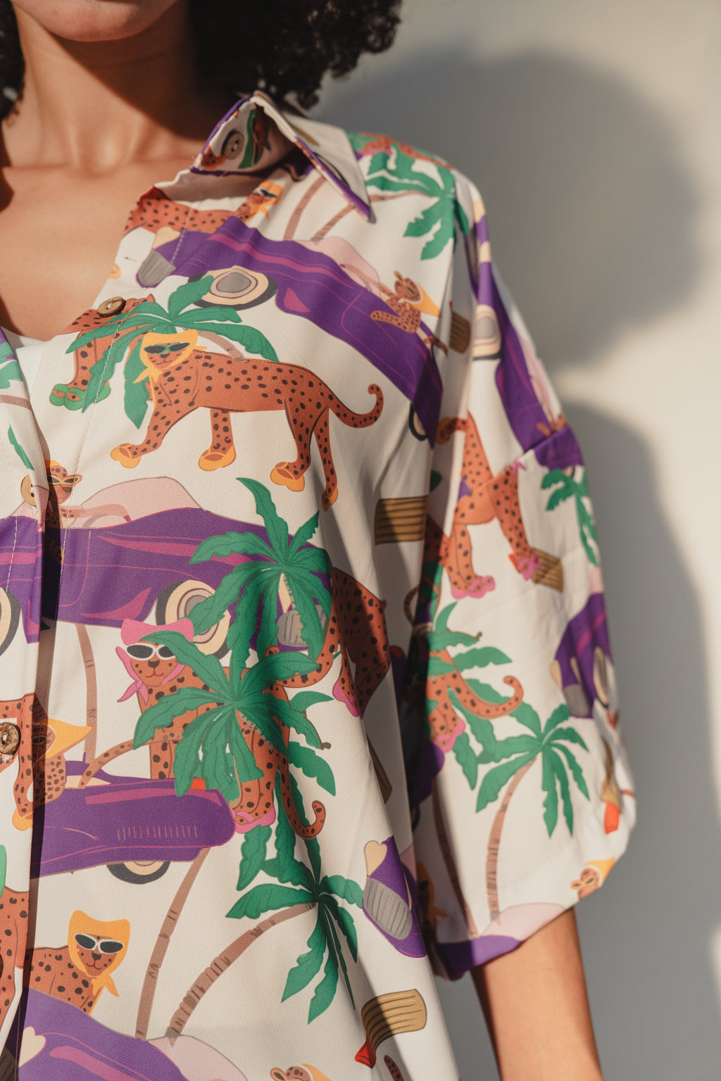 Boulevard Leopard Oversized Shirt