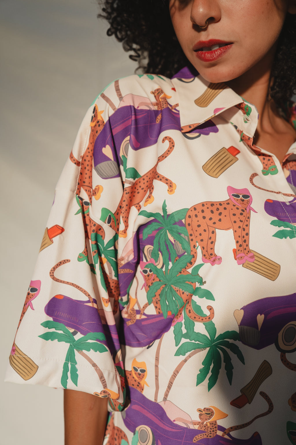 Boulevard Leopard Oversized Shirt