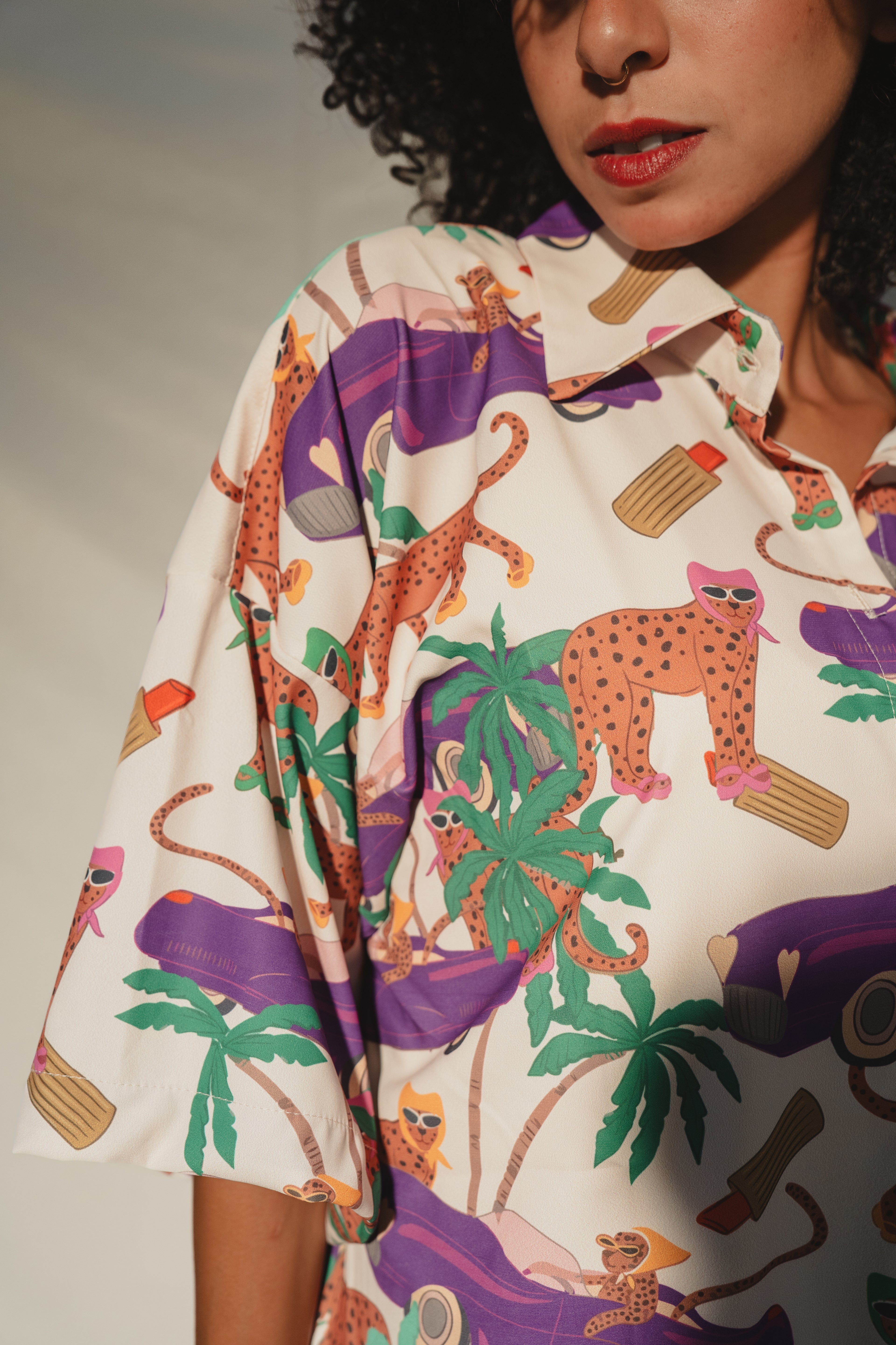 Boulevard Leopard Oversized Shirt