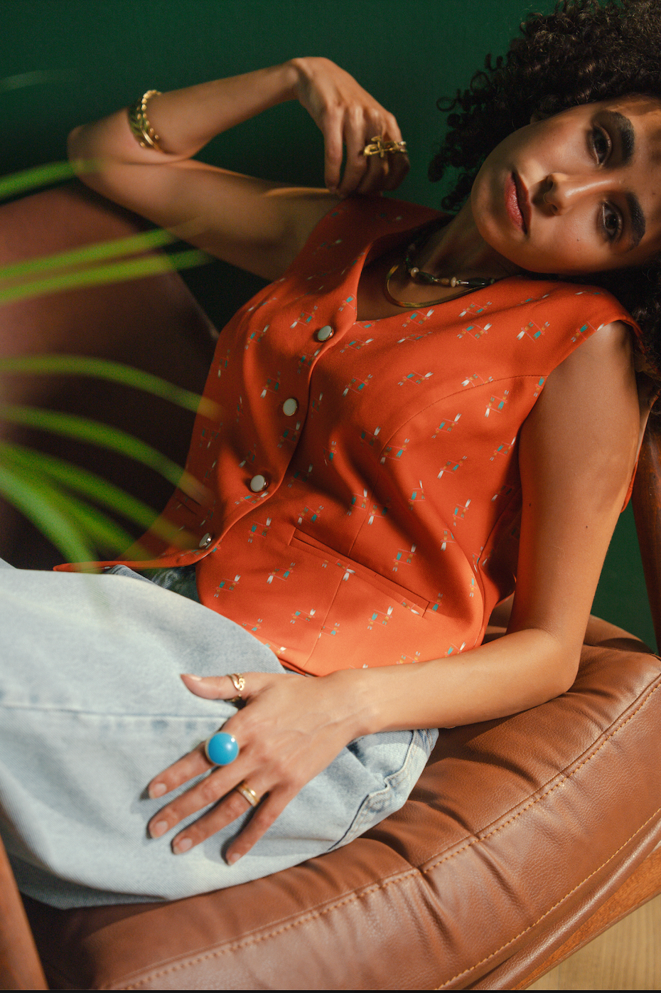 Terracotta Ethnic Vest